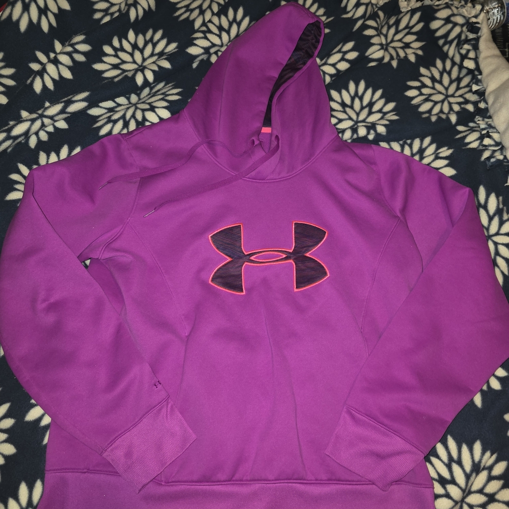 Under Armour Magenta Hoodie with Logo